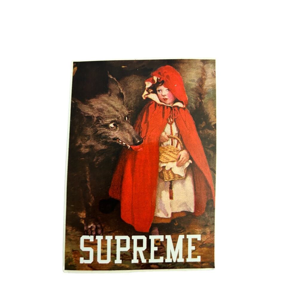 Supreme Red Riding Hood Sticker FW12 Fairy Tale Graphic Authentic